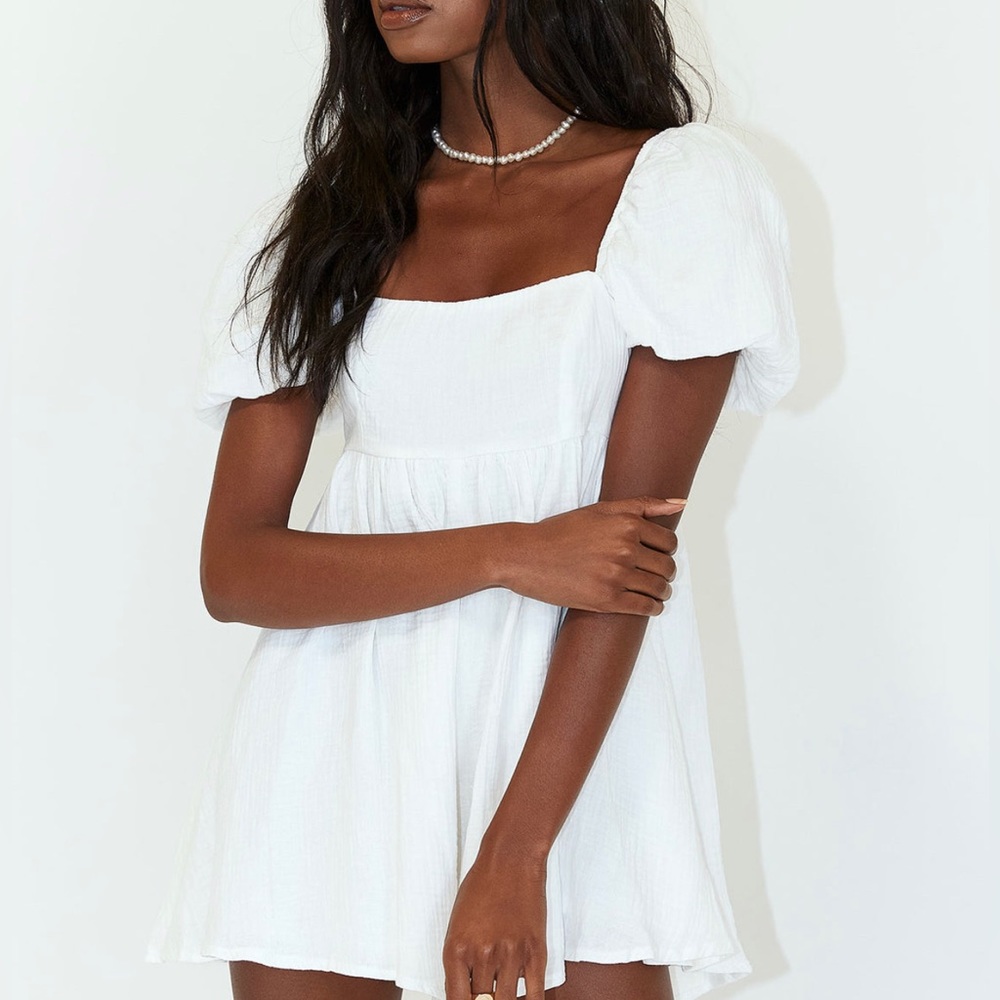 Princess Polly Lorna Romper White